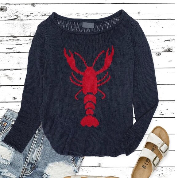 Wooden Ships, Paola Buendia S/M Lobster Roll Crew Sweater - Picture 3 of 5